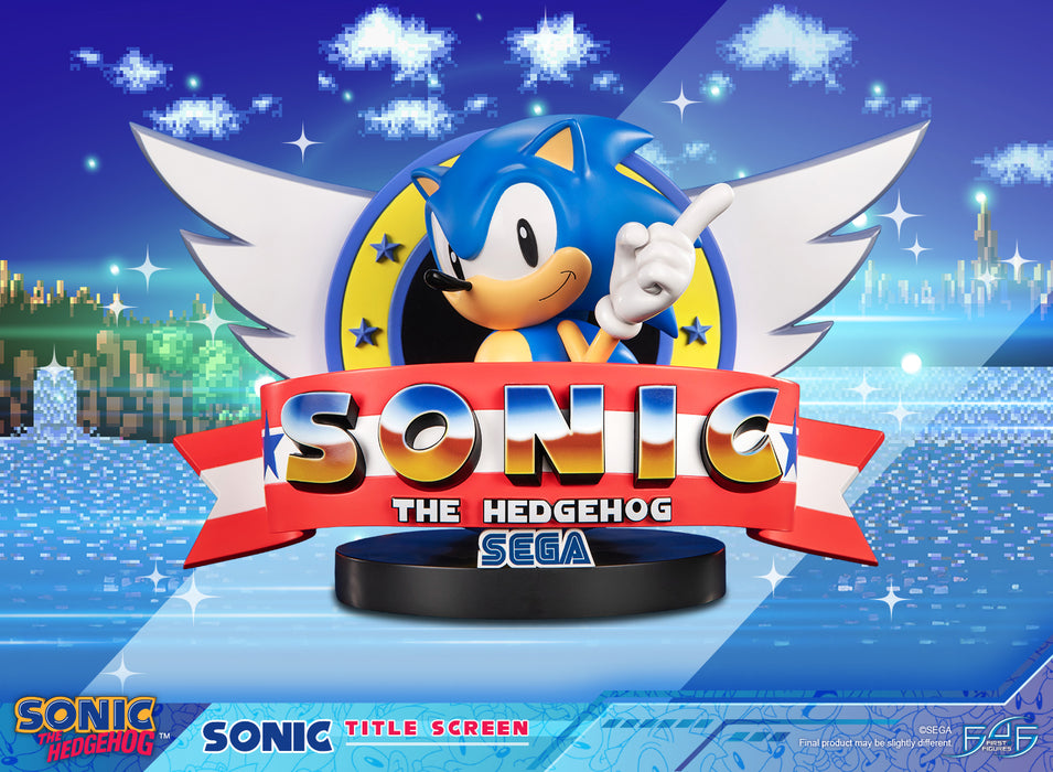 First 4 Figures: Sonic The Hedgehog - Sonic Title Screen 8.2 Pulgadas