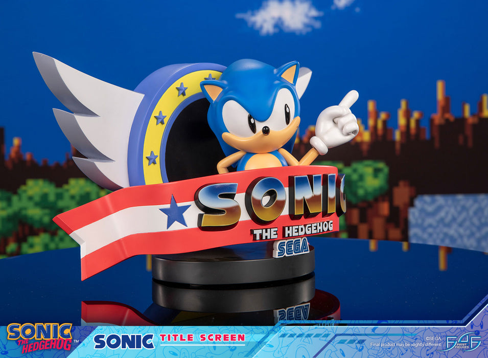 First 4 Figures: Sonic The Hedgehog - Sonic Title Screen 8.2 Pulgadas