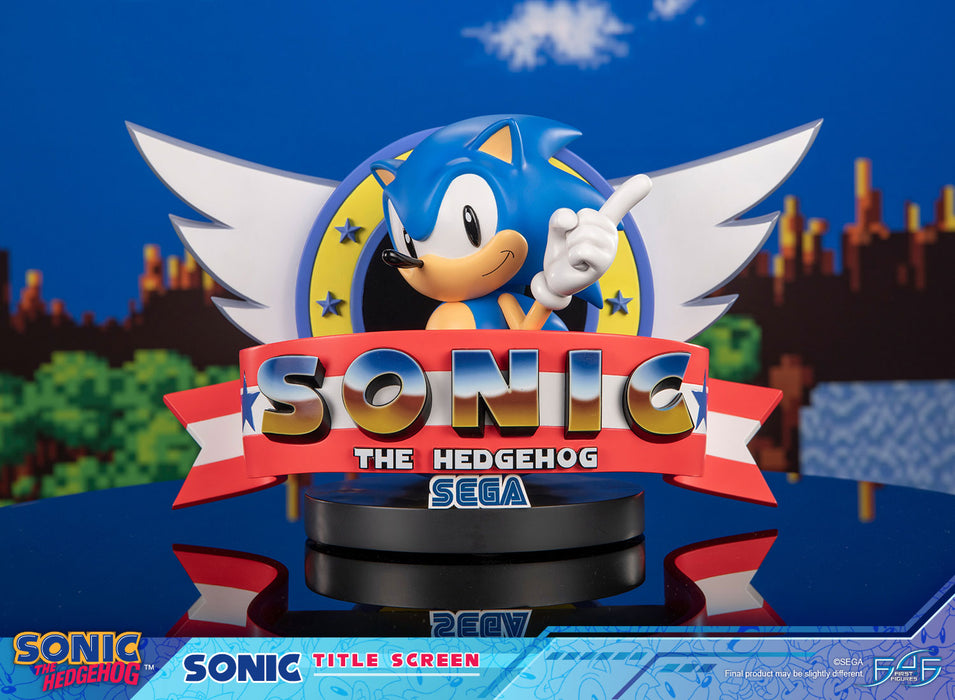 First 4 Figures: Sonic The Hedgehog - Sonic Title Screen 8.2 Pulgadas
