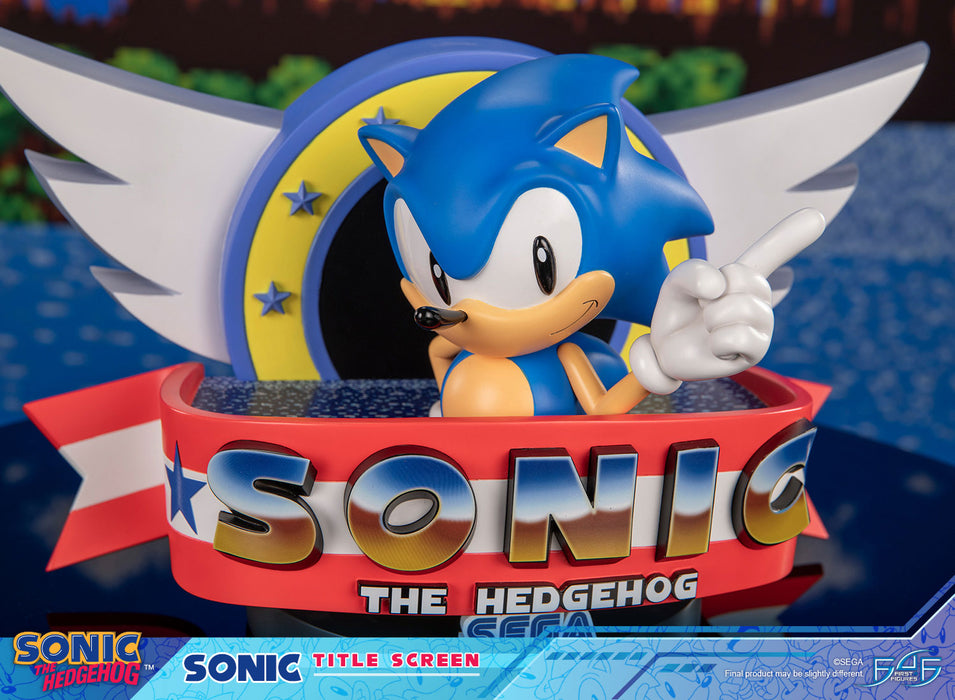 First 4 Figures: Sonic The Hedgehog - Sonic Title Screen 8.2 Pulgadas
