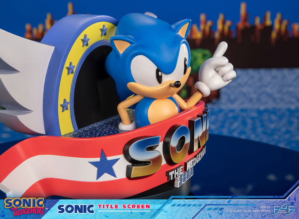 First 4 Figures: Sonic The Hedgehog - Sonic Title Screen 8.2 Pulgadas