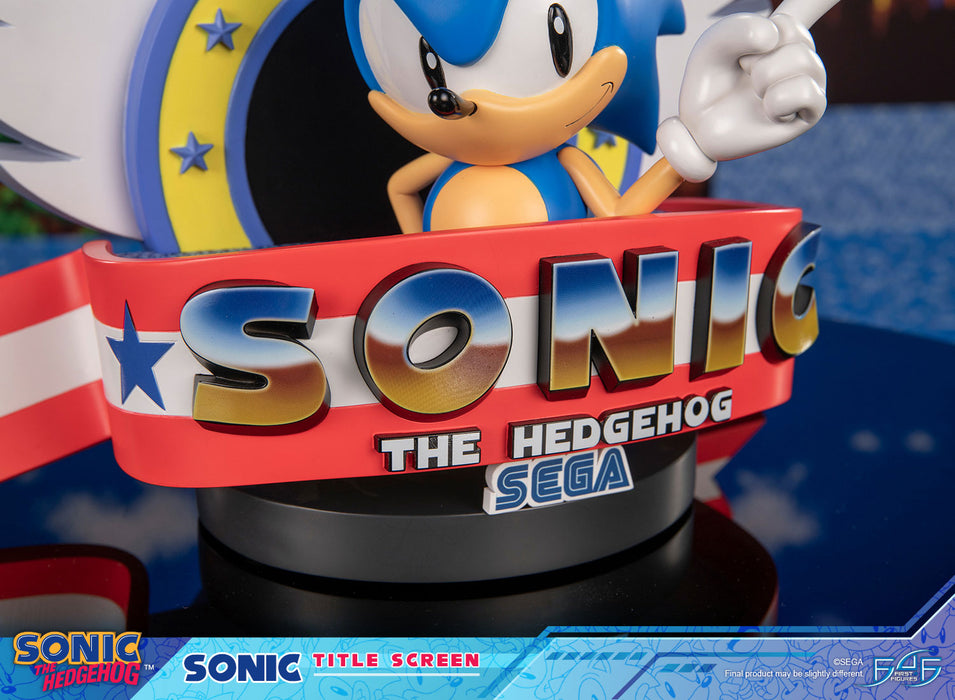First 4 Figures: Sonic The Hedgehog - Sonic Title Screen 8.2 Pulgadas