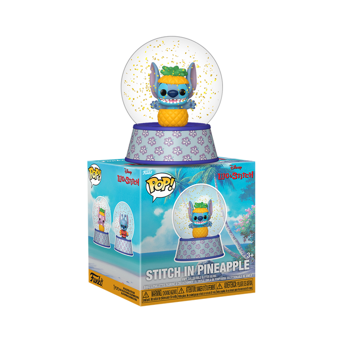 Funko Mini Glitter Globe: Disney Lilo Y Stitch - Stitch en Piña