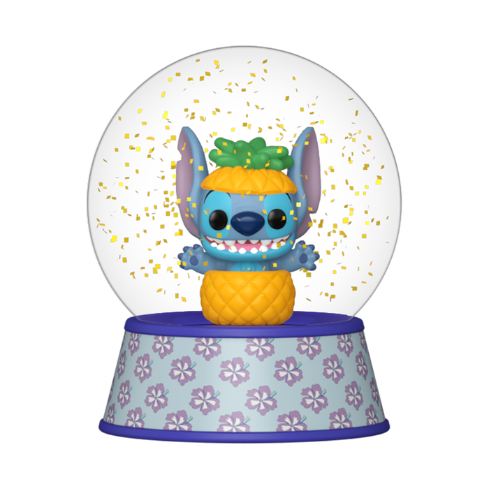 Funko Mini Glitter Globe: Disney Lilo Y Stitch - Stitch en Piña