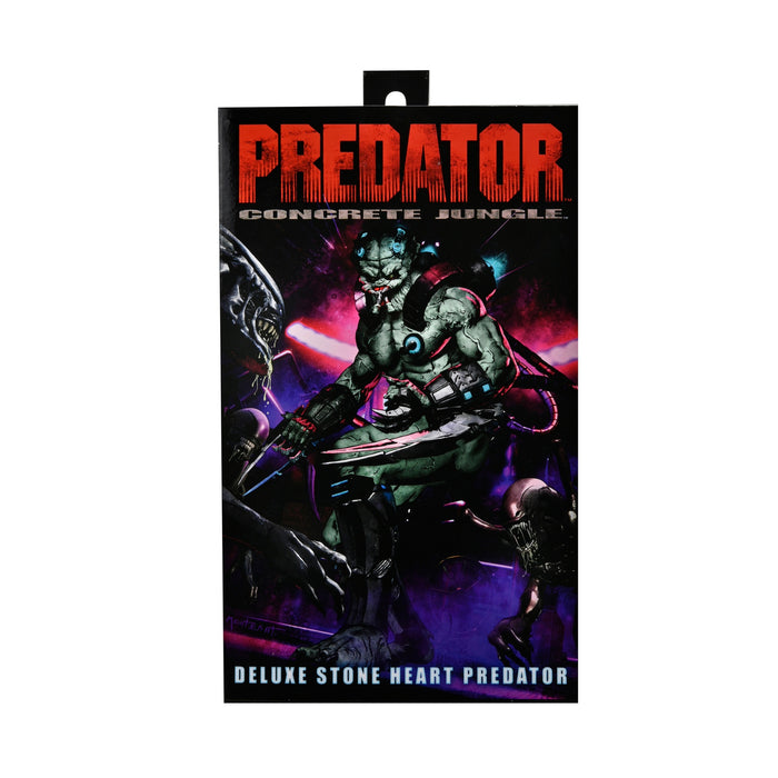 NECA Figura de Accion Ultimate: Depredador Concrete Jungle - Depredador Stone Heart Deluxe 10 Pulgadas