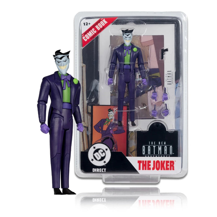 Mcfarlane Dc Direct Figure With Comic: Batman Gotham Adventures #31 - Joker 7 Pulgadas