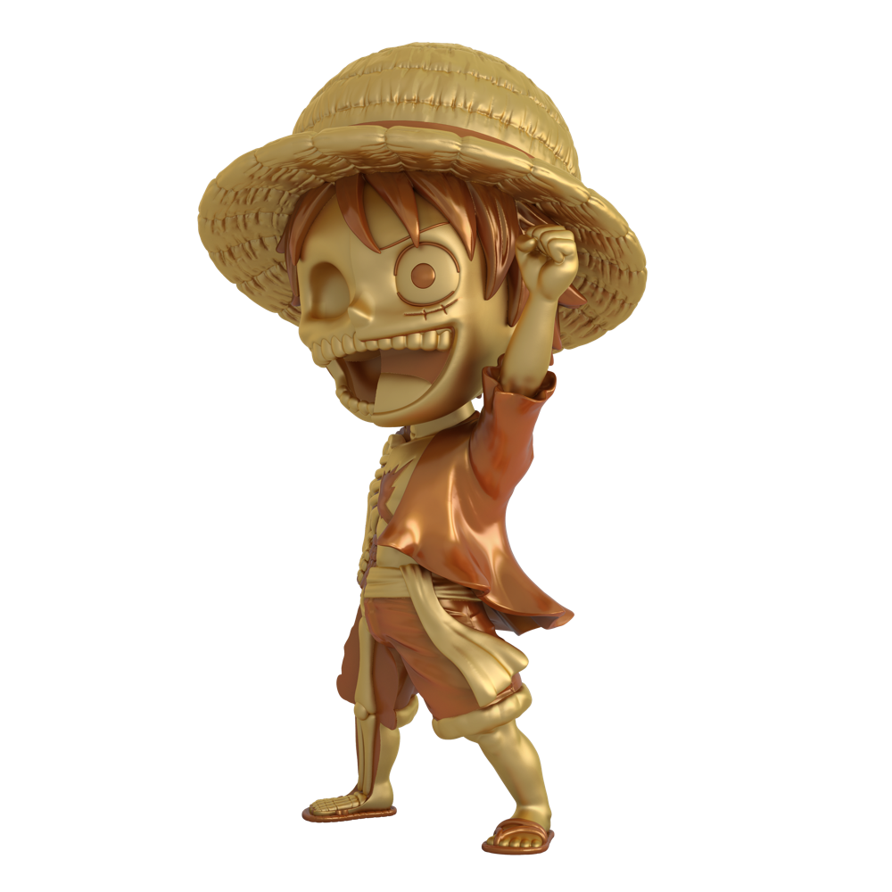 Mighty Jaxx Statue Xxray Plus: One Piece - Luffy Treasure Gold 8 Pulgadas