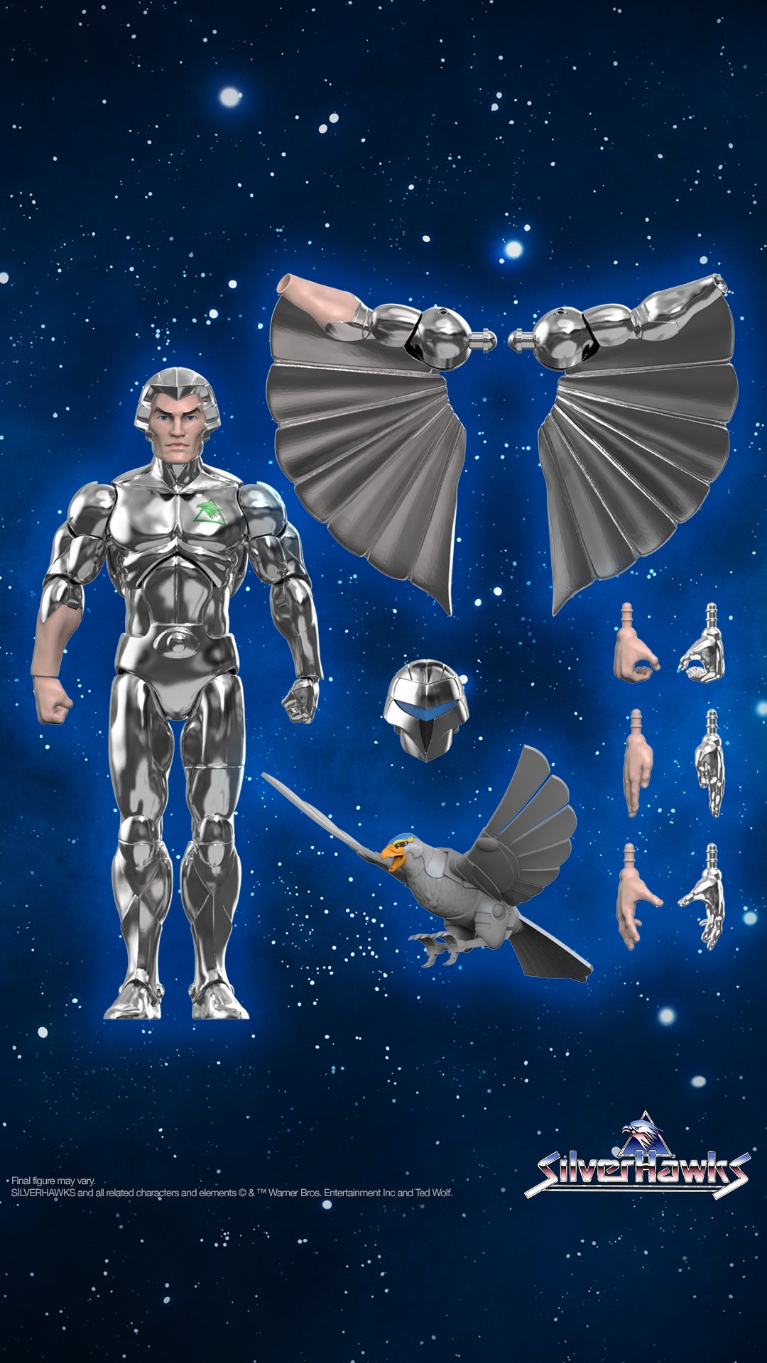 Super7 Ultimates: Halcones Galacticos - Rayo de Plata Toy Version