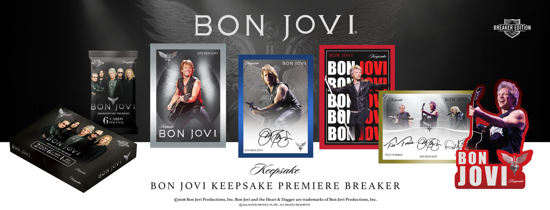SUPER BREAK: Keepsake - 2026 Bon Jovi Keepsake Premiere Breaker Hobby Box