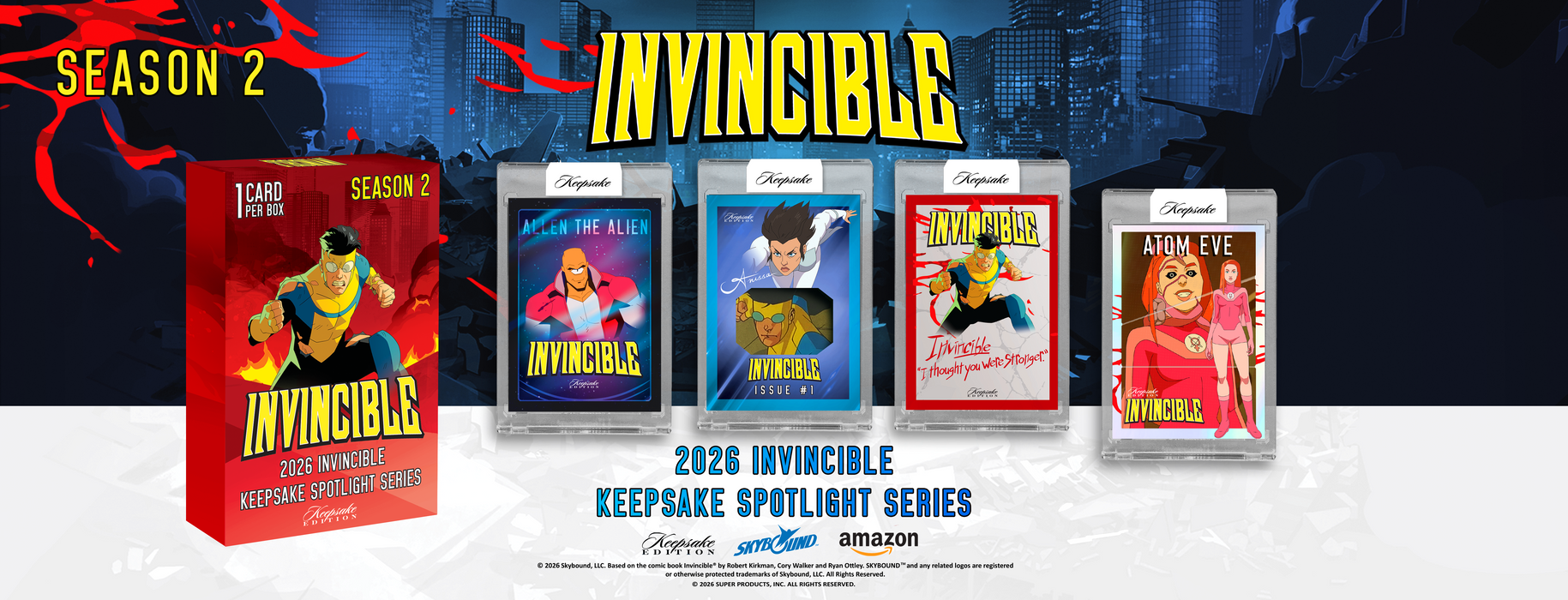 SUPER BREAK: Keepsake - 2026 Invincible Season 2 Spotlight Series Hobby Box
