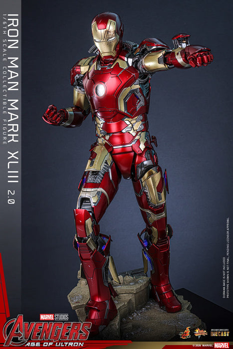 Hot Toys Movie Masterpiece Series: Marvel Avengers Era de Ultron - Iron Man Mark XLIII 2.0 Escala 1/6