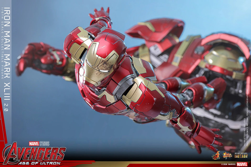 Hot Toys Movie Masterpiece Series: Marvel Avengers Era de Ultron - Iron Man Mark XLIII 2.0 Escala 1/6