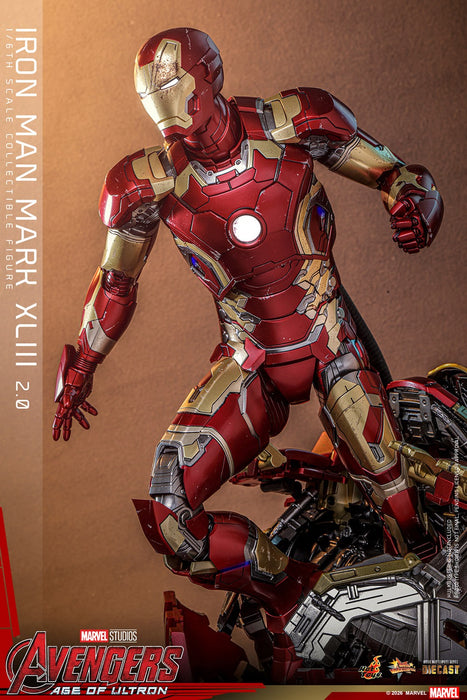 Hot Toys Movie Masterpiece Series: Marvel Avengers Era de Ultron - Iron Man Mark XLIII 2.0 Escala 1/6