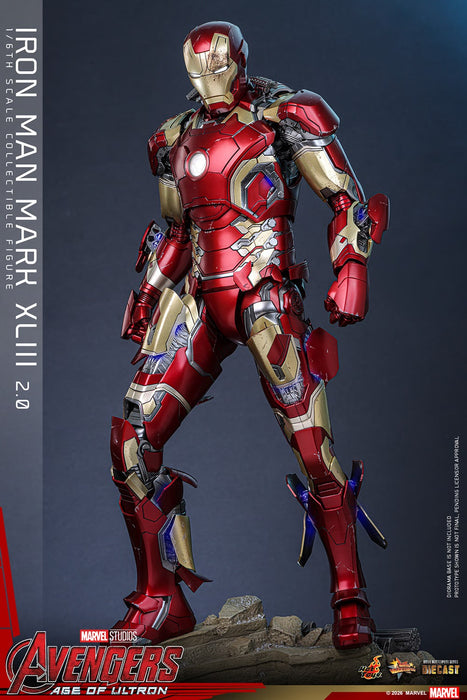 Hot Toys Movie Masterpiece Series: Marvel Avengers Era de Ultron - Iron Man Mark XLIII 2.0 Escala 1/6