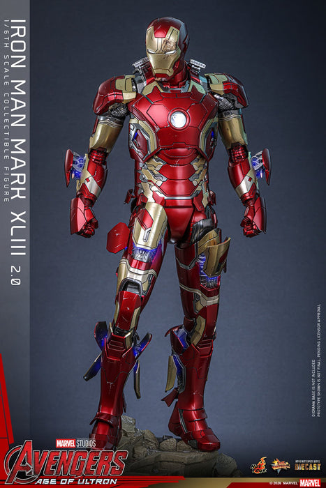 Hot Toys Movie Masterpiece Series: Marvel Avengers Era de Ultron - Iron Man Mark XLIII 2.0 Escala 1/6