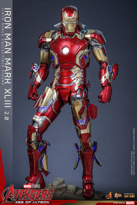 Hot Toys Movie Masterpiece Series: Marvel Avengers Era de Ultron - Iron Man Mark XLIII 2.0 Escala 1/6