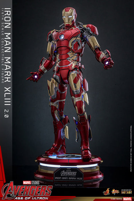 Hot Toys Movie Masterpiece Series: Marvel Avengers Era de Ultron - Iron Man Mark XLIII 2.0 Escala 1/6