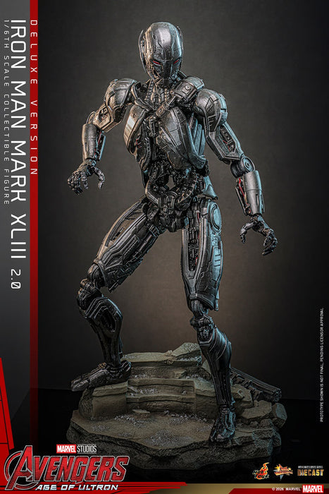 Hot Toys Movie Masterpiece Series: Marvel Avengers Era de Ultron - Iron Man Mark XLIII 2.0 Deluxe Escala 1/6