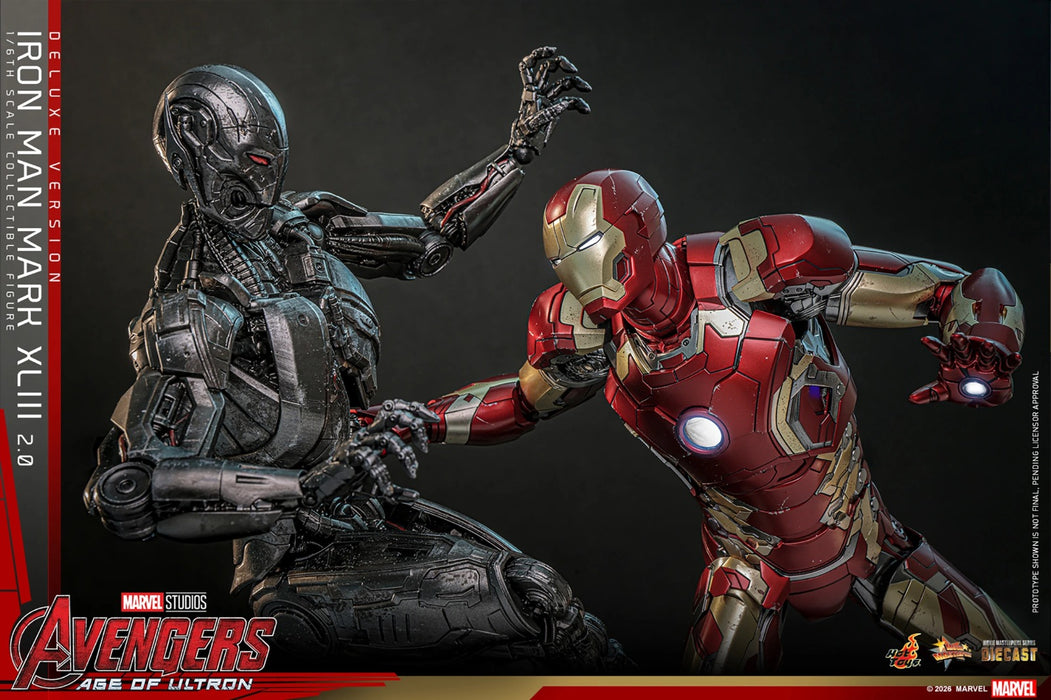 Hot Toys Movie Masterpiece Series: Marvel Avengers Era de Ultron - Iron Man Mark XLIII 2.0 Deluxe Escala 1/6