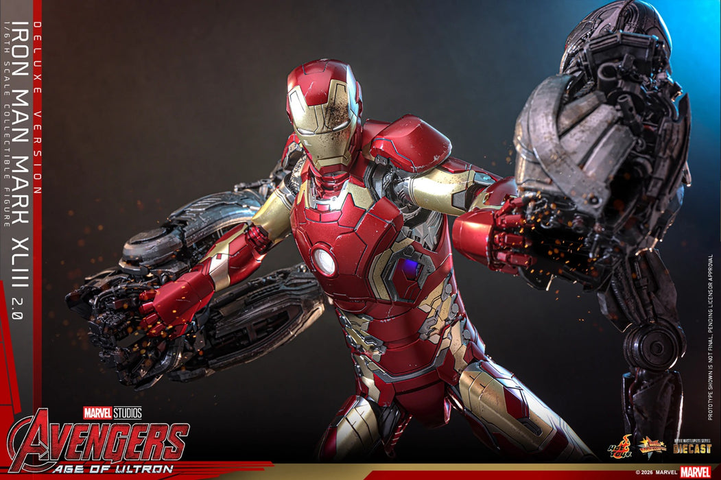Hot Toys Movie Masterpiece Series: Marvel Avengers Era de Ultron - Iron Man Mark XLIII 2.0 Deluxe Escala 1/6