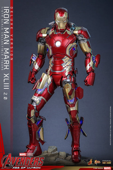 Hot Toys Movie Masterpiece Series: Marvel Avengers Era de Ultron - Iron Man Mark XLIII 2.0 Deluxe Escala 1/6