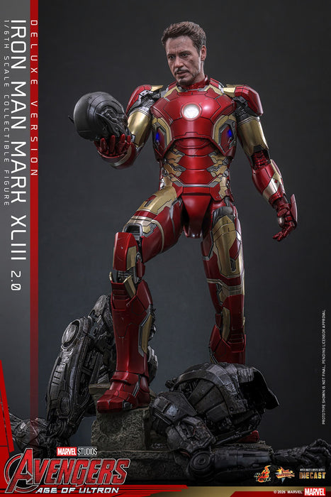 Hot Toys Movie Masterpiece Series: Marvel Avengers Era de Ultron - Iron Man Mark XLIII 2.0 Deluxe Escala 1/6