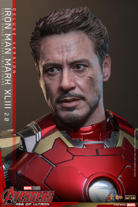 Hot Toys Movie Masterpiece Series: Marvel Avengers Era de Ultron - Iron Man Mark XLIII 2.0 Deluxe Escala 1/6