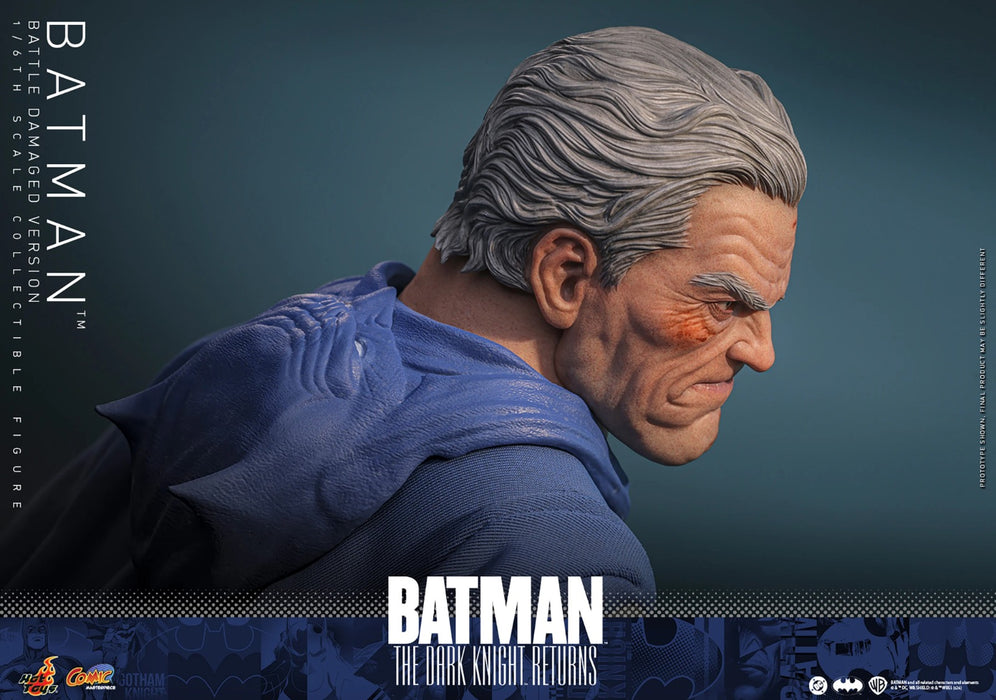 Hot Toys Comics Masterpiece Series: DC Batman The Dark Knight Returns - Batman Battle Damaged Escala 1/6