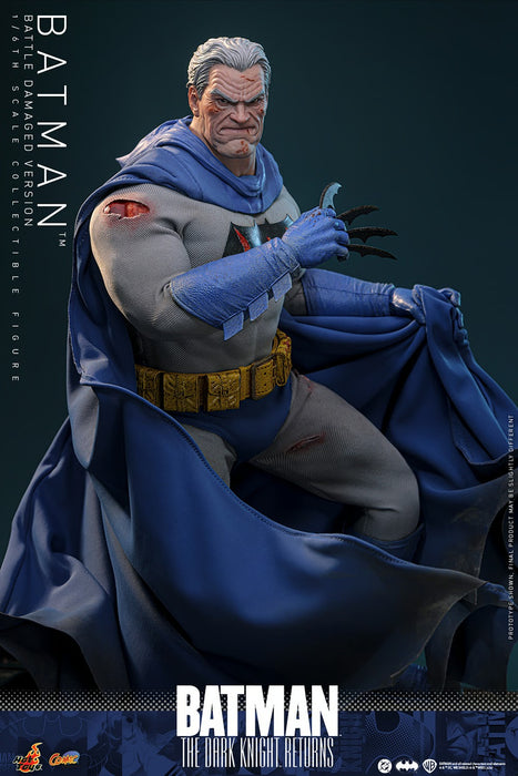 Hot Toys Comics Masterpiece Series: DC Batman The Dark Knight Returns - Batman Battle Damaged Escala 1/6