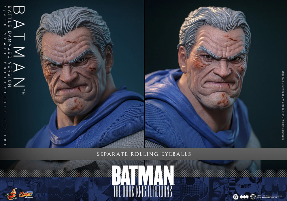 Hot Toys Comics Masterpiece Series: DC Batman The Dark Knight Returns - Batman Battle Damaged Escala 1/6
