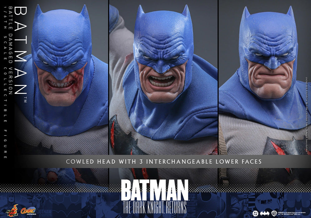 Hot Toys Comics Masterpiece Series: DC Batman The Dark Knight Returns - Batman Battle Damaged Escala 1/6