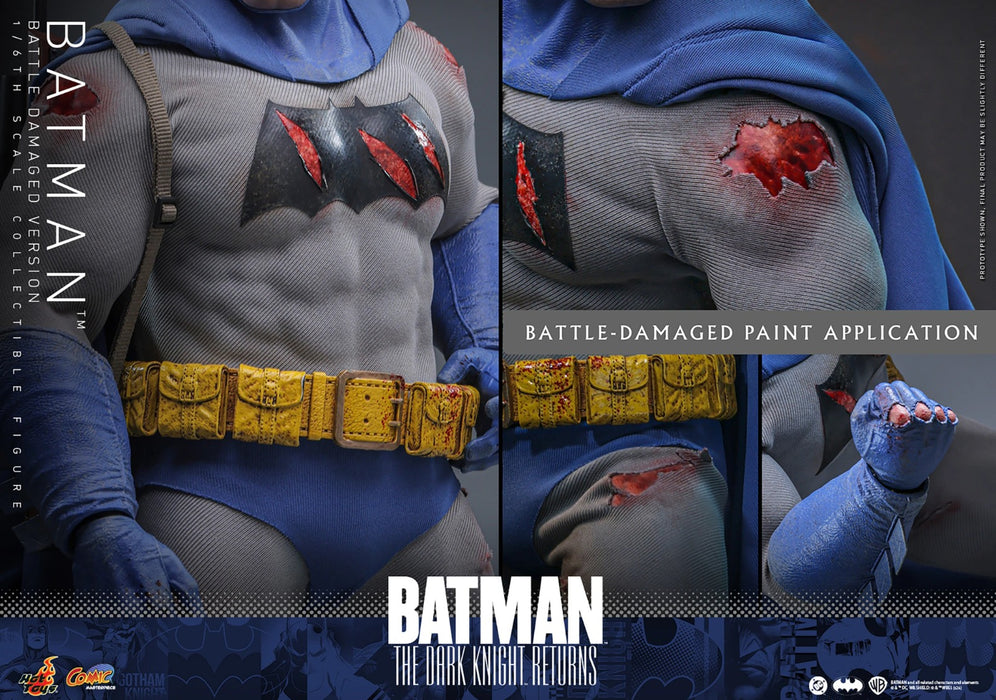 Hot Toys Comics Masterpiece Series: DC Batman The Dark Knight Returns - Batman Battle Damaged Escala 1/6