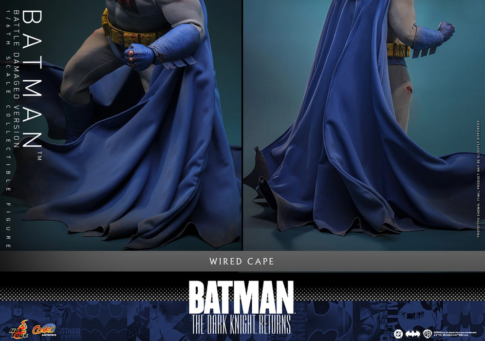 Hot Toys Comics Masterpiece Series: DC Batman The Dark Knight Returns - Batman Battle Damaged Escala 1/6