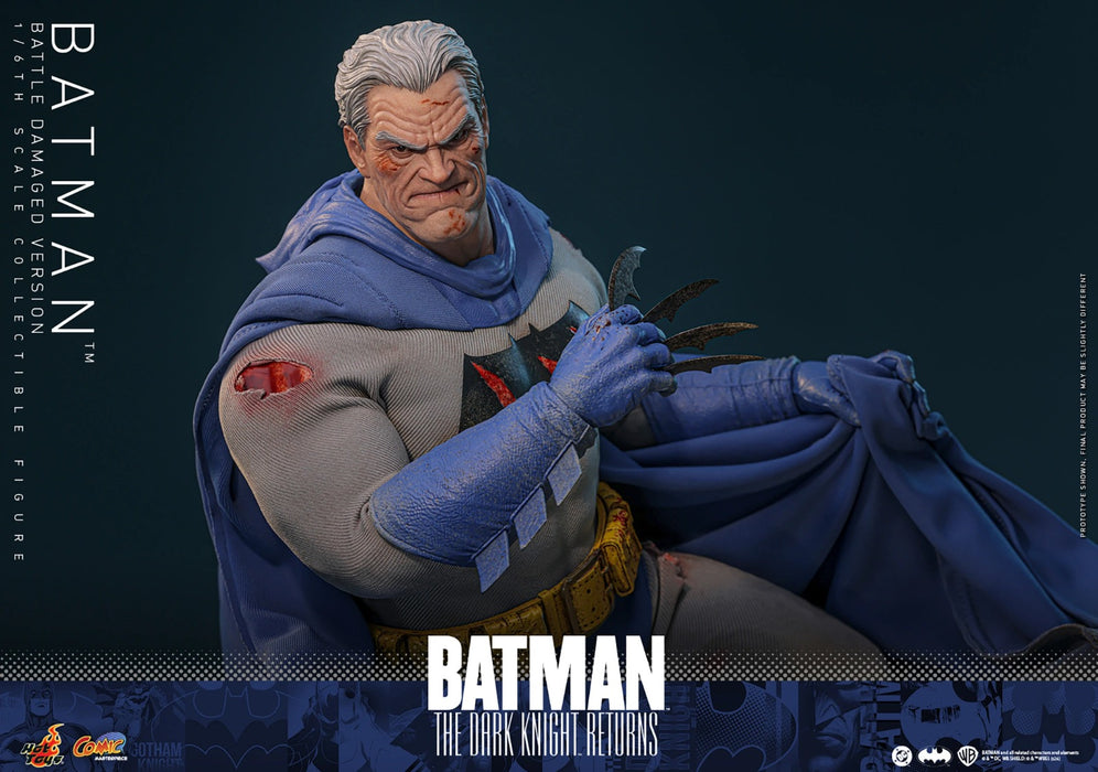 Hot Toys Comics Masterpiece Series: DC Batman The Dark Knight Returns - Batman Battle Damaged Escala 1/6