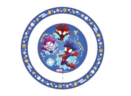 Fun Kids Tazon Con Borde: Marvel - Spidey Y Amigos