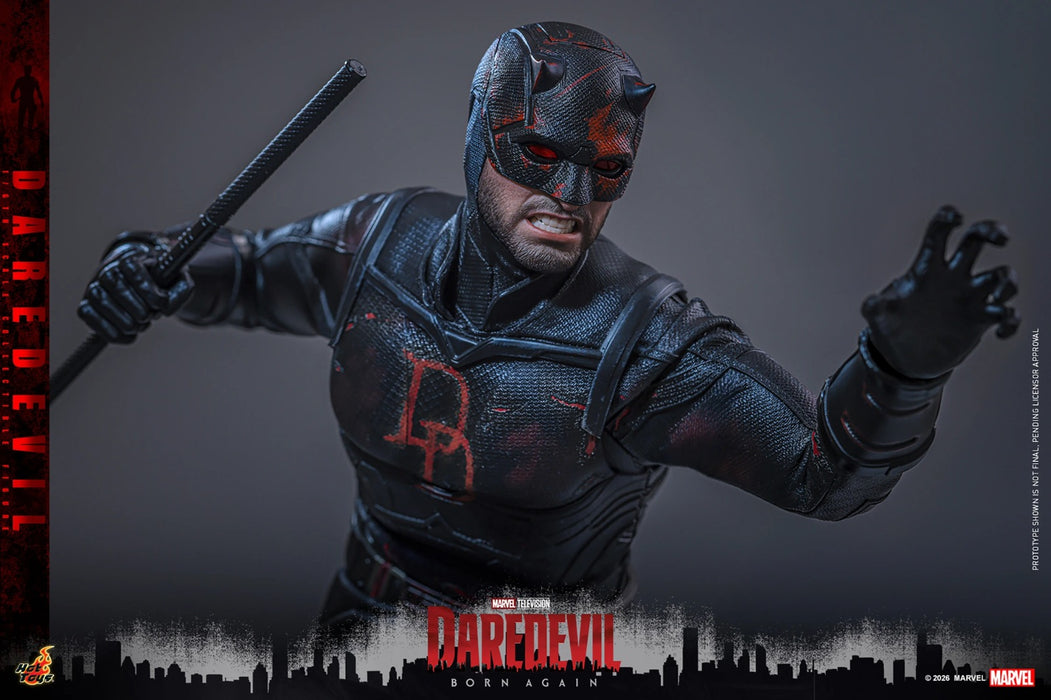 Hot Toys Television Masterpiece Series: Daredevil Born Again - Daredevil Traje Negro Escala 1/6