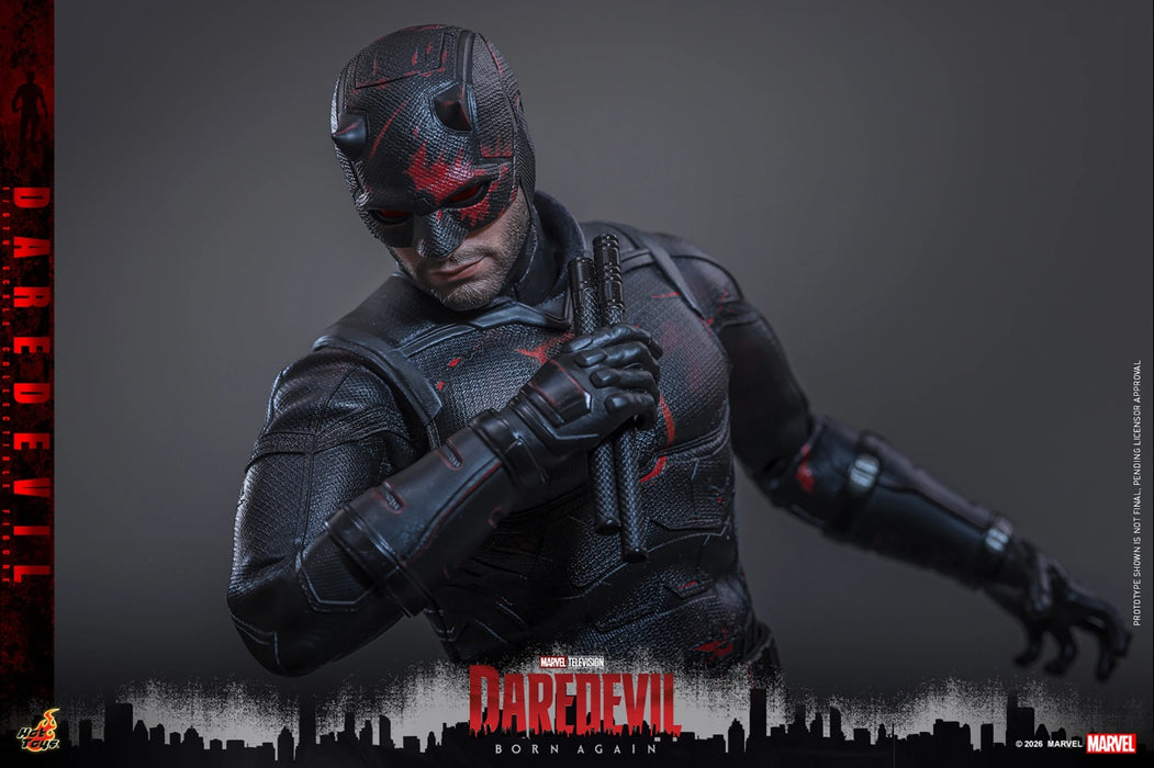 Hot Toys Television Masterpiece Series: Daredevil Born Again - Daredevil Traje Negro Escala 1/6