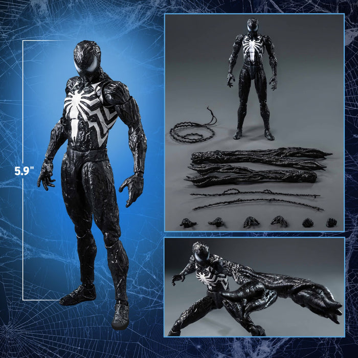 Threezero DLX Series: Marvel Spider-Man 2 - Spider-Man Peter Parker Traje de Simbionte