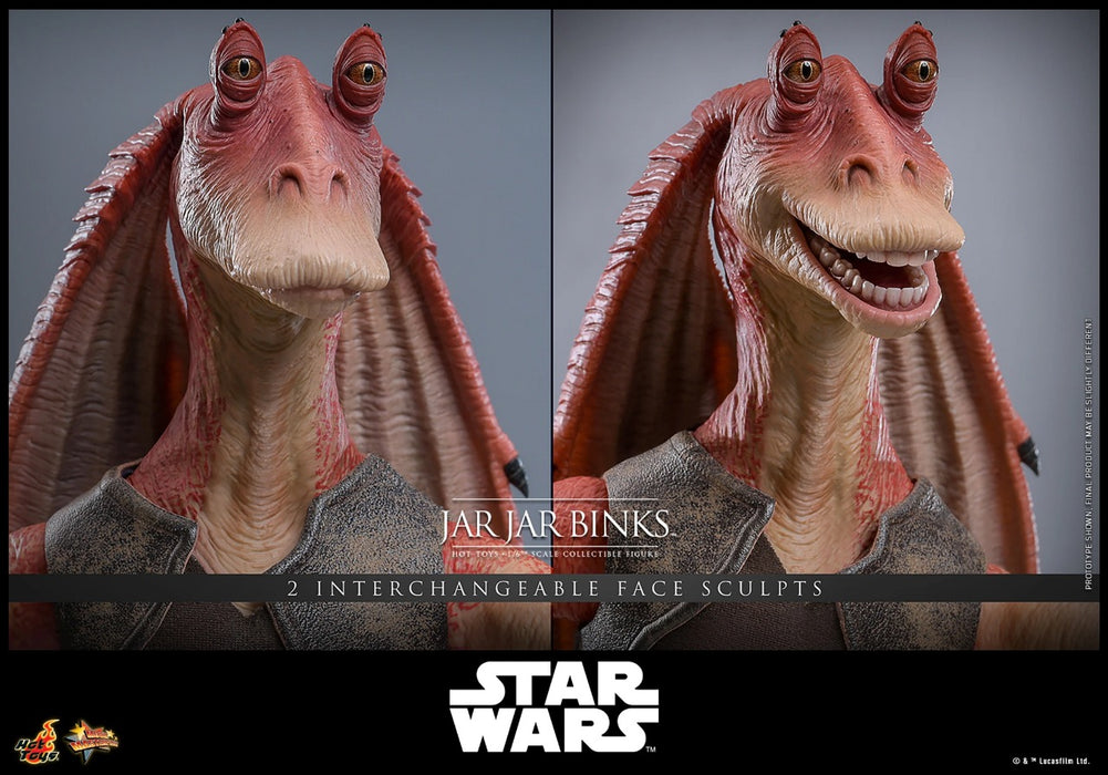 Hot Toys Movie Masterpiece Series: Star Wars La Amenaza Fantasma - Jar Jar Binks Escala 1/6