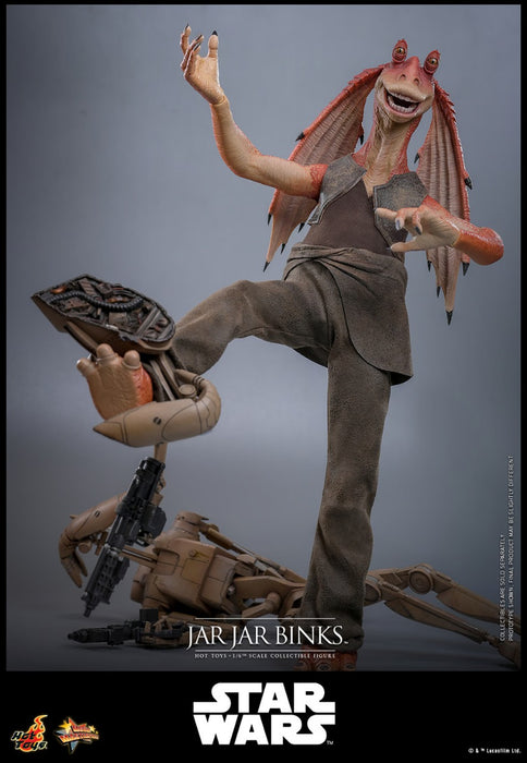 Hot Toys Movie Masterpiece Series: Star Wars La Amenaza Fantasma - Jar Jar Binks Escala 1/6
