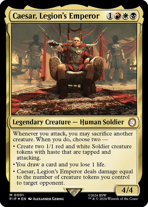 Magic The Gathering: Fallout - Commander Deck 1 Hail Caesar (Red/White/Black) En Ingles