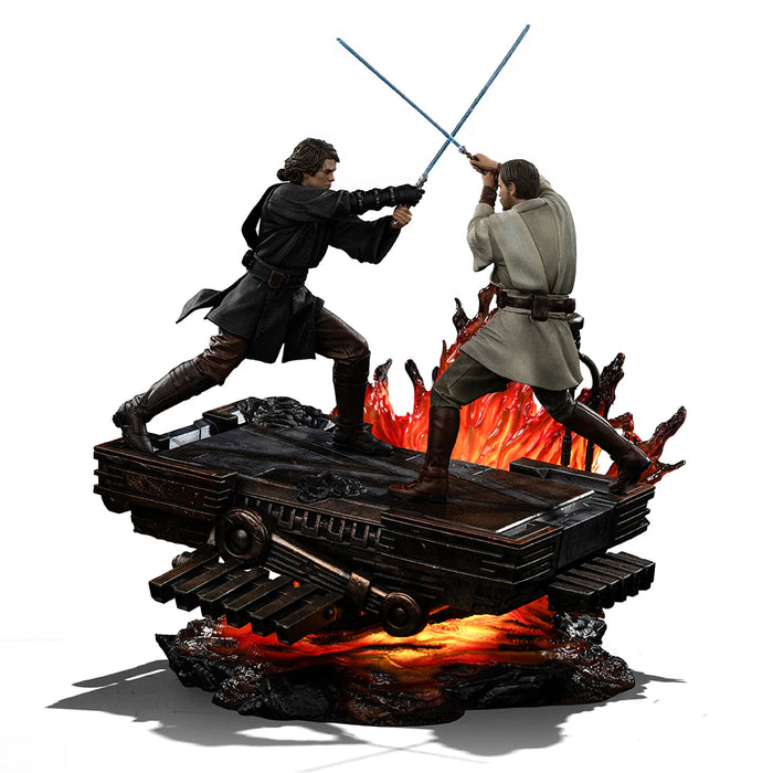 IRON Studios: Star Wars La venganza de los Sith - Anakin vs Obi Wan Escala de Arte 1/10