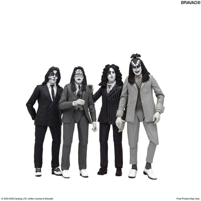 NECA Figura de Accion: KISS - Dressed to Kill Album Cover 4 Pack 7 Pulgadas