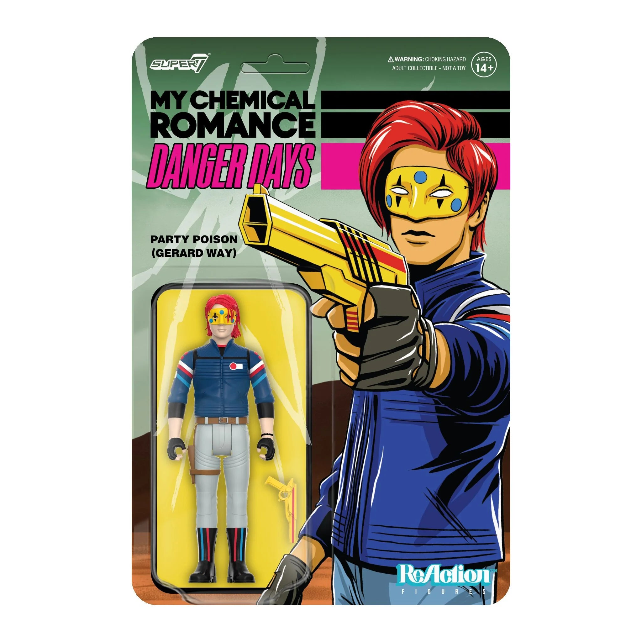 Super7 ReAction: My Chemical Romance - Danger Days Party Poison Unmasked