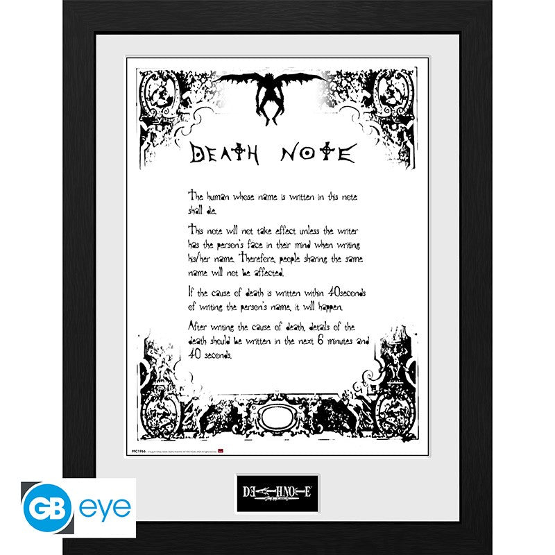 ABYStyle Framed Print: Death Note - Framed Print Death Note Impresion 2 Pack