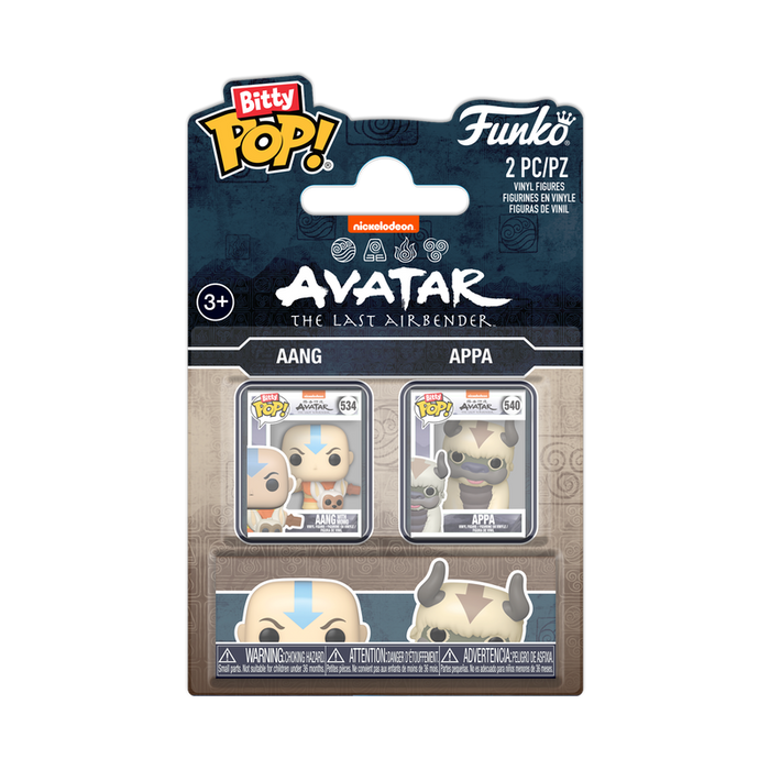Funko Bitty Pop: Avatar La Leyenda De Aang - Aang y Appa 2 Pack