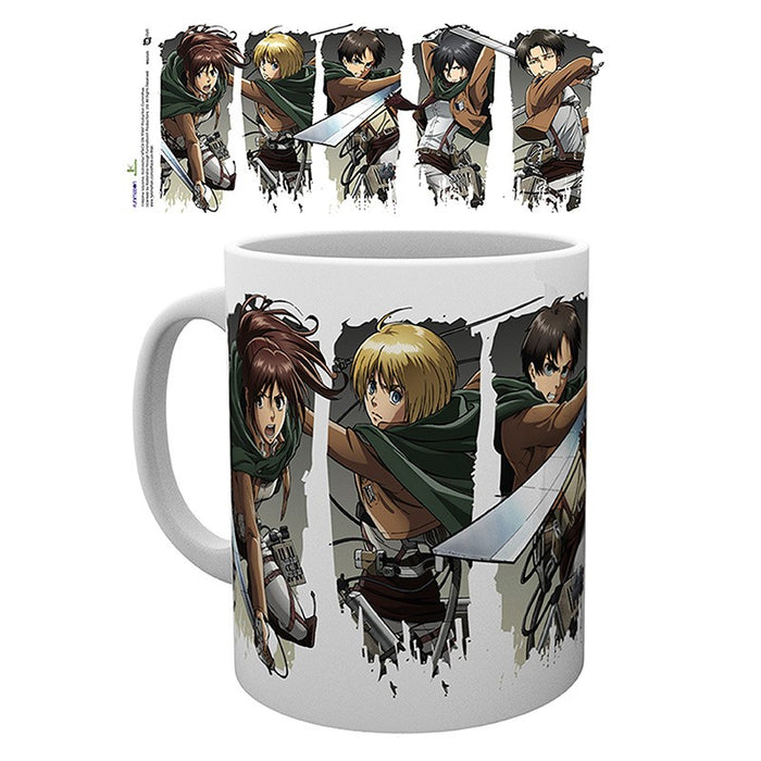 ABYstyle Taza De Ceramica: Attack On Titan - Personajes 320 ml