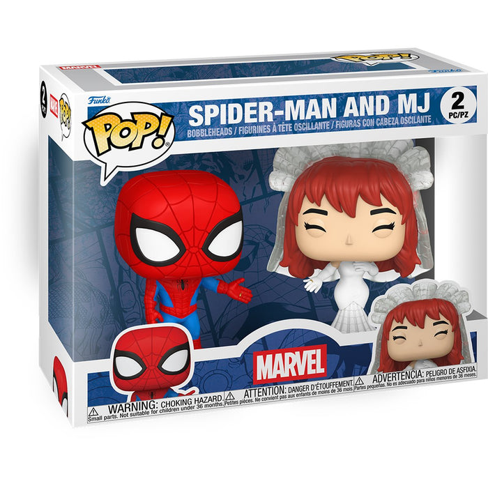 Funko Pop Marvel: Superhero Couples - Spider-Man y Mary Jane 2 Pack