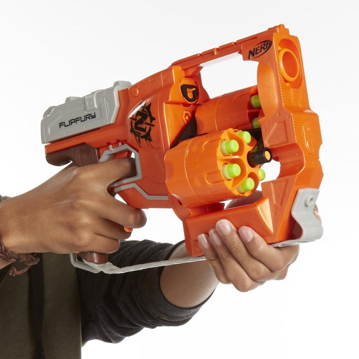 Nerf Zombie Strike: Flipfury Lanzador de Dardos