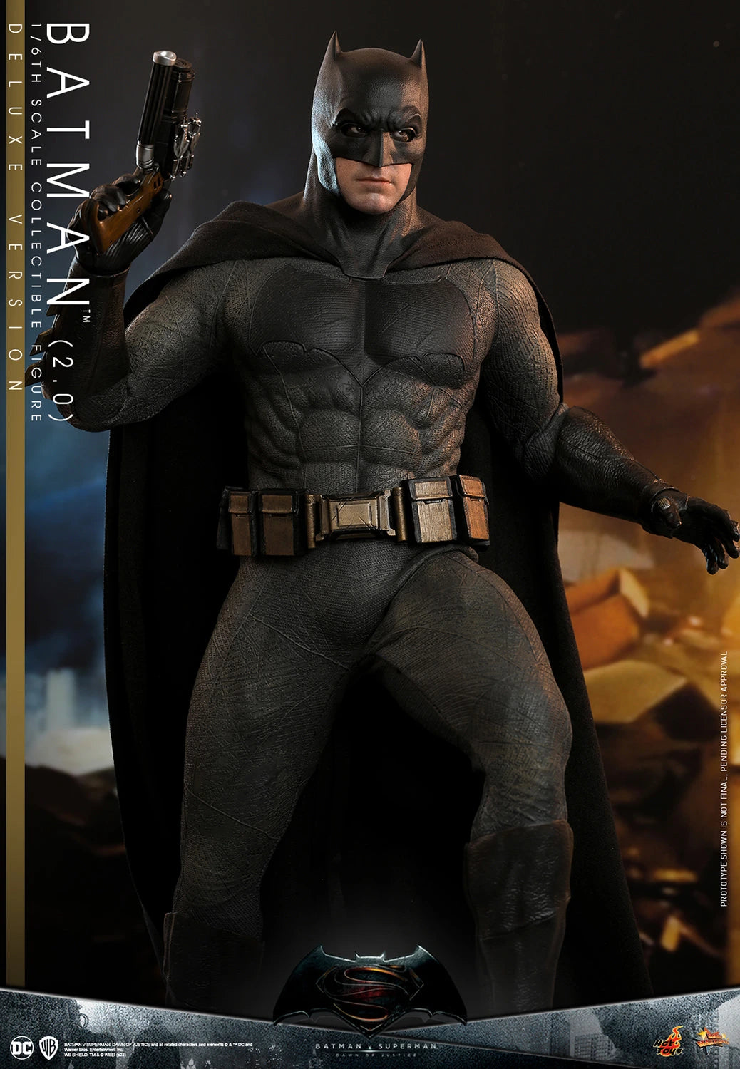 Hot Toys Movie Masterpiece Series: DC Batman vs Superman Dawn Of Justice - Batman 2.0 Deluxe Escala 1/6